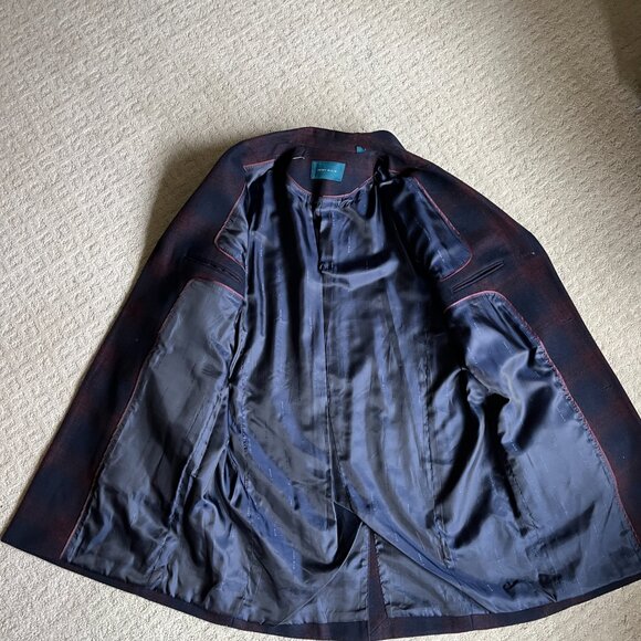 Perry Ellis Single Breasted Wool Over Coat - Picture 3 of 5